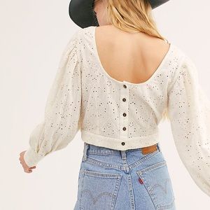 NWT free people lace top